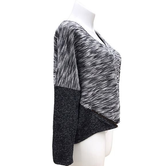 Jessica Simpson Danielle black space dyed crop top dolman sleeve size XL - Picture 5 of 10